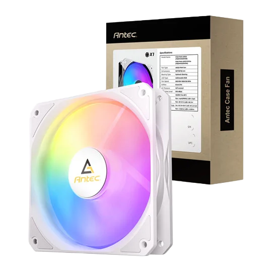 Antec P12R Reverse ARGB 120mm PWM Case Fan in White